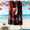 Name Benutzerdefinierter River Plate Druck Strandtuch, Großes Weiches Schnelltrocknendes Handtuch für Strand Camping Schwimmen