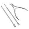 3Pcs/Lot Set With Cuticle Scissor&Pushers For Art Beauty Kit Tool