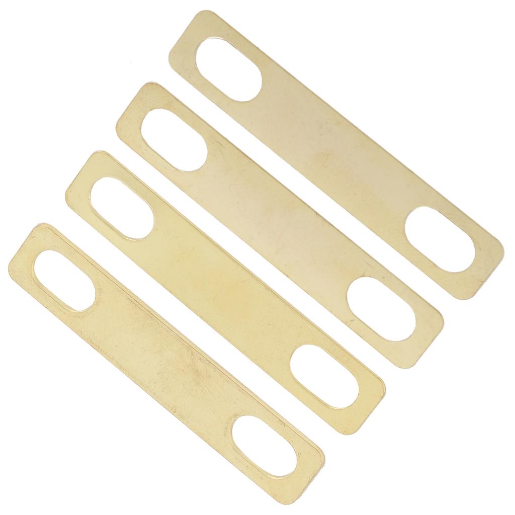 4Pcs Guitar Neck Shim Brass Material Heightening Gasket Set Musical Instrument AccessoriesGold