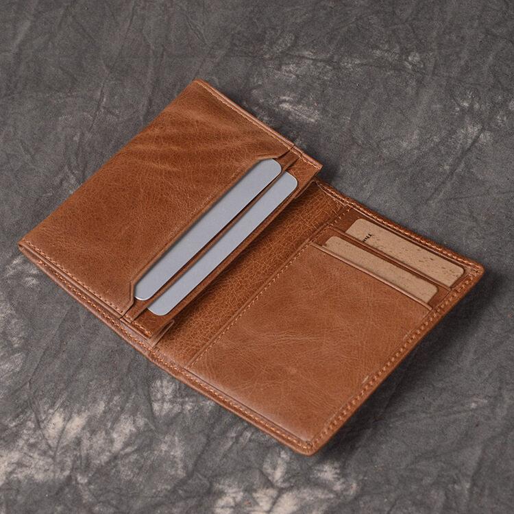 

Прочный держатель для карт из натуральной кожи, мужской кошелек для кредитных карт VIP, тонкий кошелек для визиток, ключей, наушников, небольшой кошелек коричневый