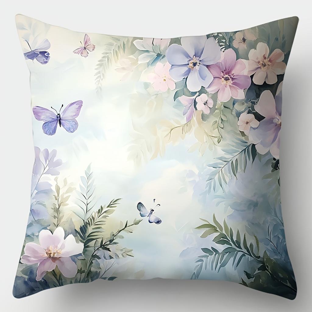 Graceful Butterfly - Adorned Pillowcasesliving Room Sofa Cushion Cover, Soft And Comfortable, Bedroom Room Decoration