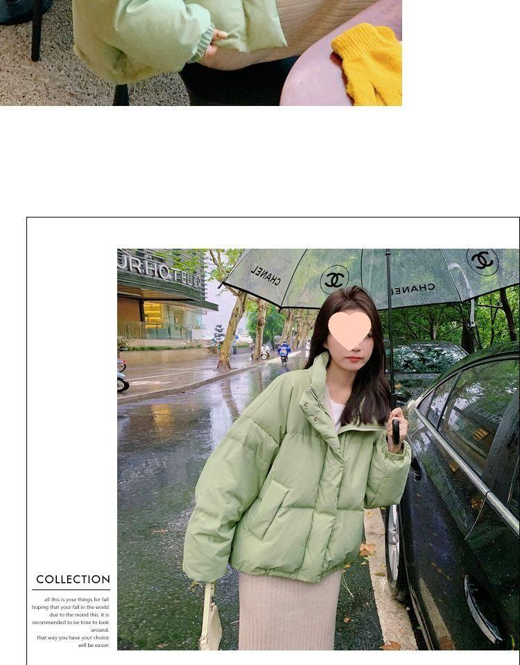 2024 Frühling/Sommer Damen Stehkragen Baumwolljacke - Locker, Dick, Warm, Kurze Oberbekleidung