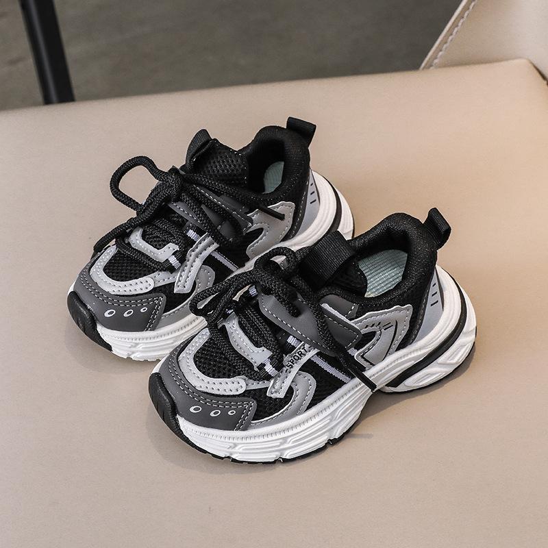 Boys' and Girls' Sports shoes2026Spring New Breathable Mesh Children's Fashion Sneakers, Simple and Versatile Dad Shoes