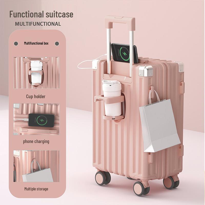 

2024 Женский и мужской прочный 26-дюймовый дорожный чемодан большой вместимости с кодовым замком 26 Inch