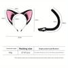 Realistic Furry Cat Ear and Tail Collection Designed for Black Cat Cosplay - Cosplay Accessories Featuring Lolita Headwear