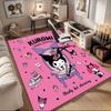 1pc Sanrio Kuromi Mermaid Printed Office Carpet Rectangle Rug Under The Table,Perfect Room Decor for Living Room, Bedroom, Kitchen, Non-slip Floor Mat