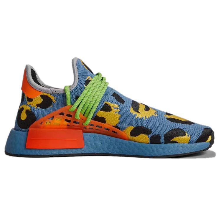 Pharrell X Adidas NMD Human Race Animal Print - Altered Blue Unisex Sneakers Core-Black Bold-Gold HP3220