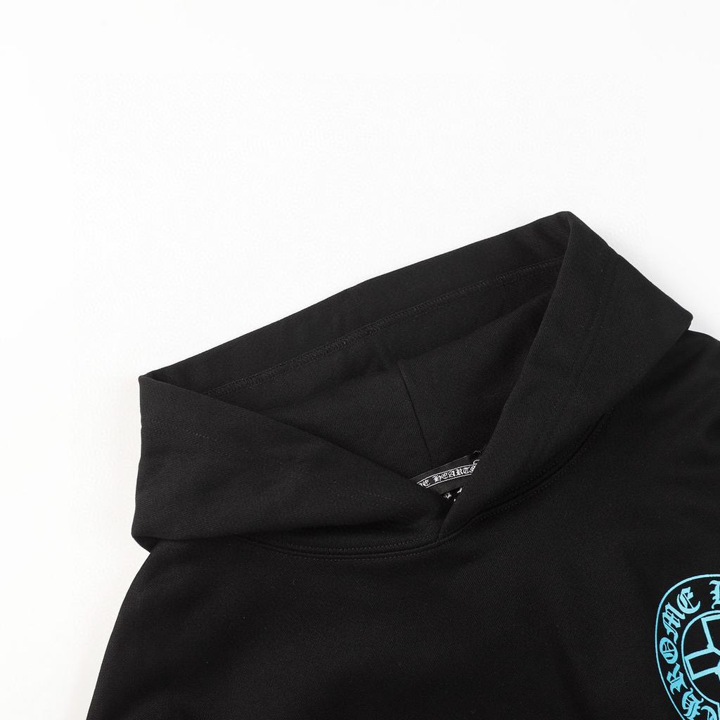 846 CHROME HEARTS Outono e Inverno 2026 Novo Tamanho Grande Estilo Clássico Moletom com Capuz e Logo, Adequado para Casais Usarem