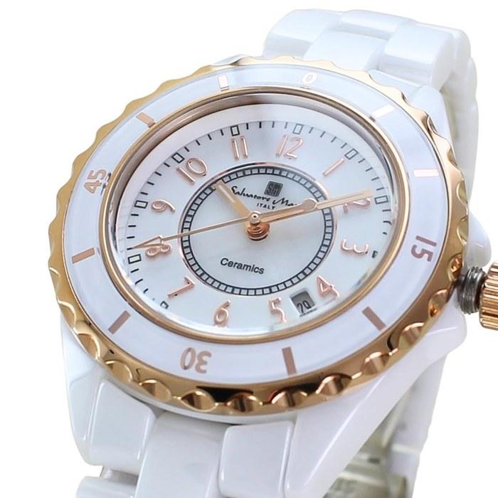 Salvatore Marra Watch Gift Set (No.2 White X Rose Gold)