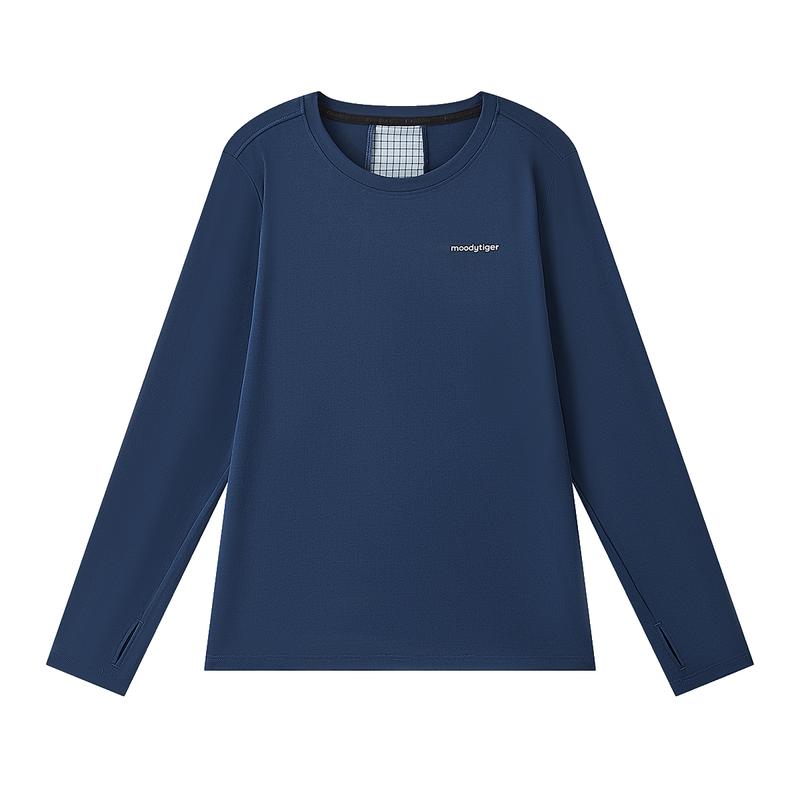 MoodyTiger Kids' Long-Sleeve Athletic UV Protection T-Shirt