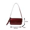 Women Exquisite Crossbody Bag Large Capacity PU Leather Vintage Sling Bag Adjustable Strap Fashion Shoulder Bag Retro Armpit Bag CLE