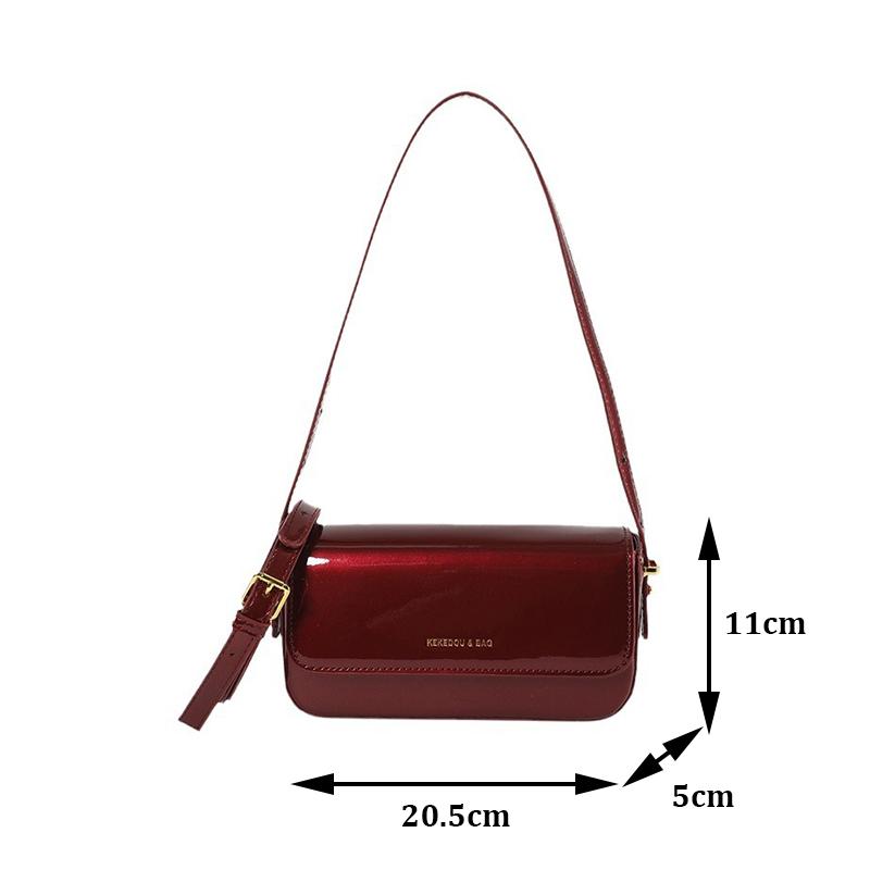 Women Exquisite Crossbody Bag Large Capacity PU Leather Vintage Sling Bag Adjustable Strap Fashion Shoulder Bag Retro Armpit Bag CLE