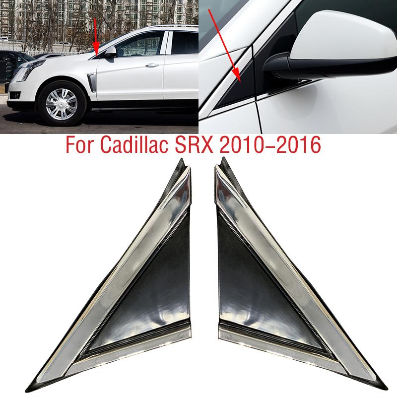 For Cadillac SRX 2010 2011 2012 2013 2014 2015 2016 Car Rearview Wing Door Side Mirror Corner Triangle Molding Fender Trim Cover