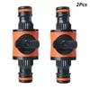 2Pcs Irrigation System Adapter Hose Connector Stop Water Connection Repair Joint Hose Pipe Tap