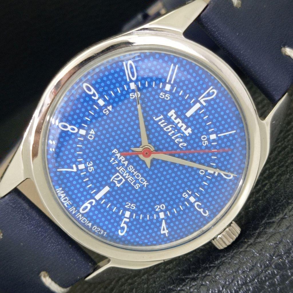 

ВИНТАЖНЫЕ ЧАСЫ HMT JUBILEE С РУЧНЫМ ЗАВОДОМ, ИНДИЙСКИЕ МУЖСКИЕ, СИНИЙ ЦИФЕРБЛАТ, a700122-5 R201-a700122