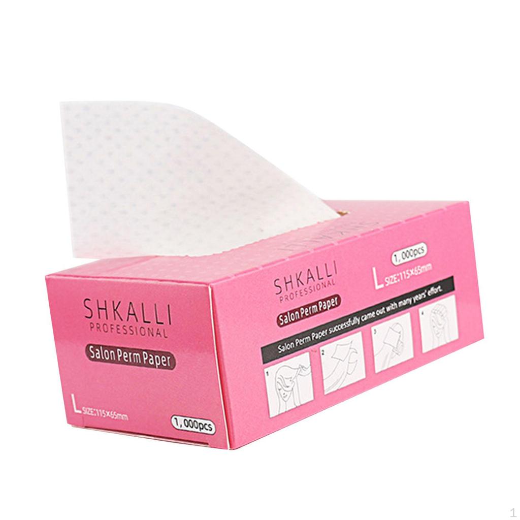 1000 Pieces Hair Perm Papers Curling Paper Wraps High Toughness Breathable Hairdressing