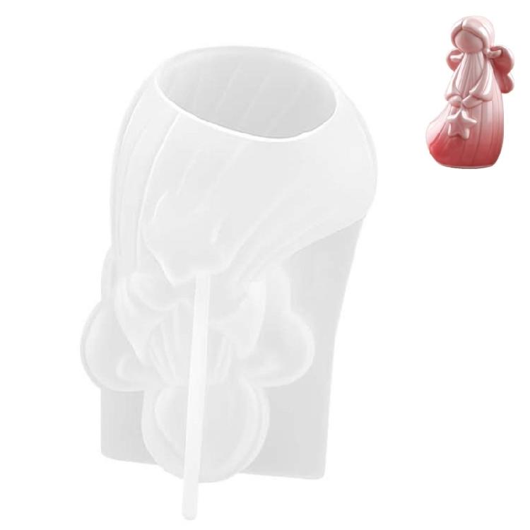 

Practical Figurine Molds Angel Shape Handmade Ornament Moulds Silicone Texture Suitable for Clay Wax and Resin Crafting S