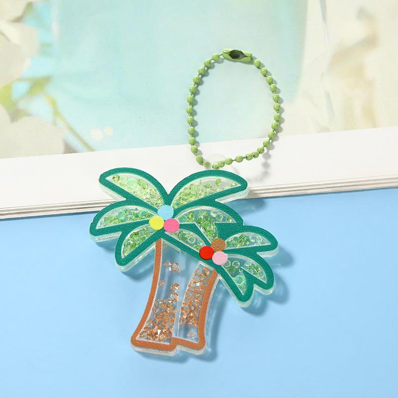 Прозрачные Мультяшные Фруктовые Брелоки для Ключей Многостилевая Акриловая Цепочка Фруктовое Мороженое Ключевые Аксессуары