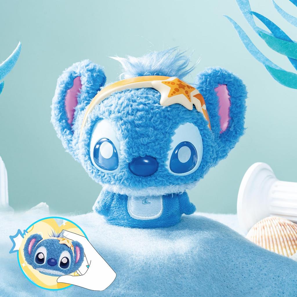 TOP TOY Disney Stitch and Bouncy Plush Pendant Gachapon Blind Box Figure Plastic Model Premium Toy Birthday Gift Stitch Character Collectible