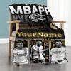 Mbappe 108 Personalized Text Blanket Lightweight Personalized Blanket Warmthful Decor Great for Bedding Picnics Home Decor Sofa