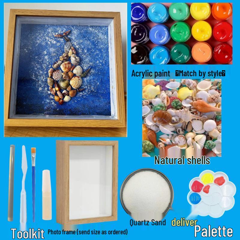 DIY Kindergarten Photo Frame Night Light - Handmade Texture Painting Gift