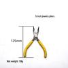 5" Mini Pliers for DIY Jewelry, Multi-Function Wire Cutters, Angled Top Cutting Pliers