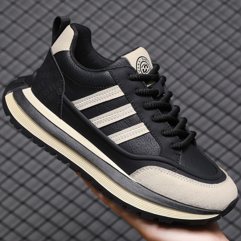 

Three bars printed dad shoes 2025 autumn and winter new comfortable height increase versatile Douyin Kuaishou popular casual men s shoes 44