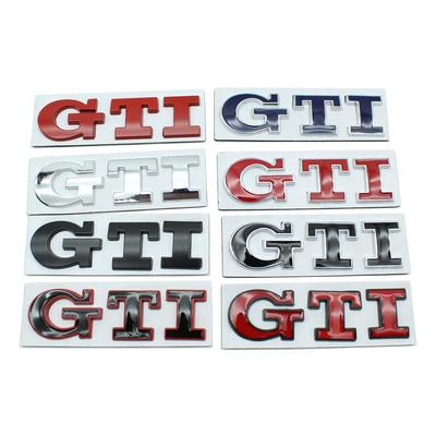 Volkswagen GTI Kühlergrill-Emblem für Polo und Golf 5, 6, 7 - Modifizierte hintere und seitliche Metall-Embleme