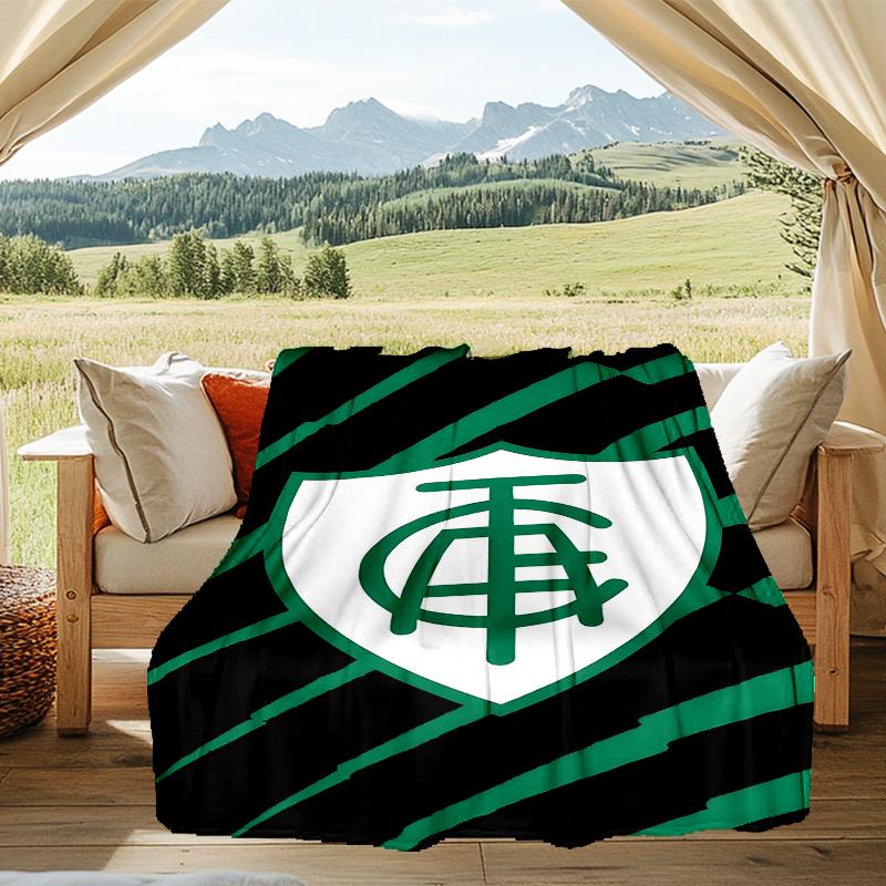 1PC América Futebol Club Printed Soft Flannel Blanket Throw for Adult Bedroom Living Room Sofa Camping Travel Fan gifts Christmas Gifts