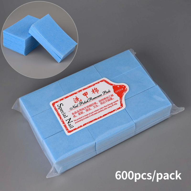 Professional Lint-Free Cotton Pads 100% Gel Clean Manicure Pads Lint-Free Wipes Cleaner Nail Cleaning Tools