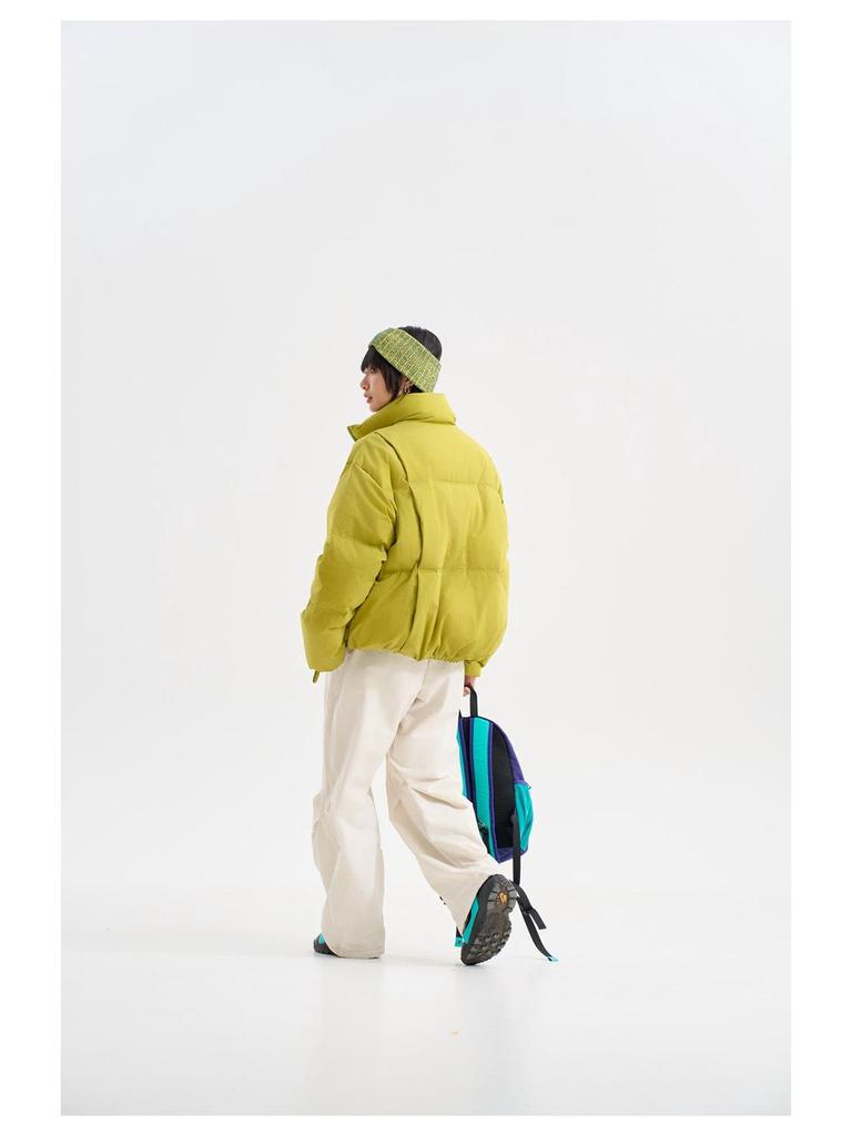 BLACKARMADA Unisex Winter Camping Stand-Up Collar White Duck Down Jacket MY6818