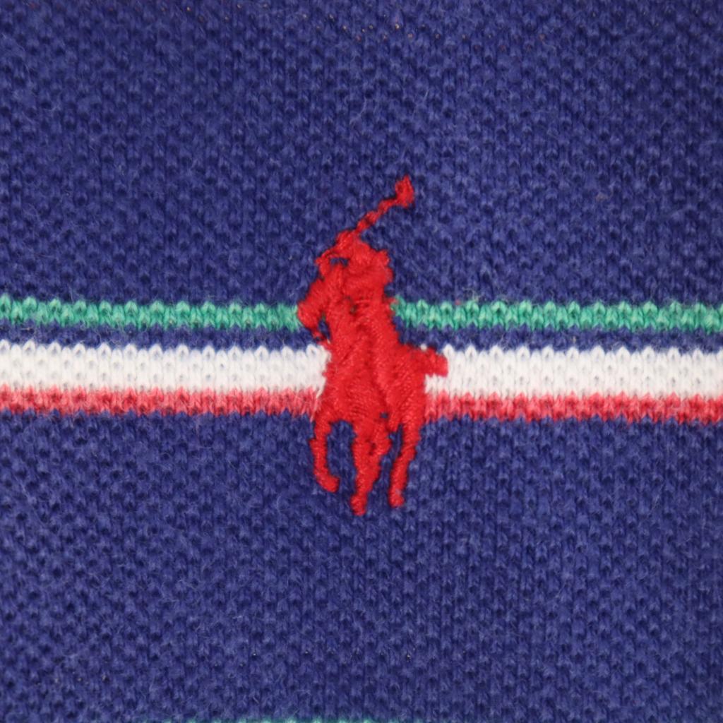 Polo by Ralph Lauren 90s Made In USA Old Border Pattern Short Sleeve Polo Shirt Men's Used
