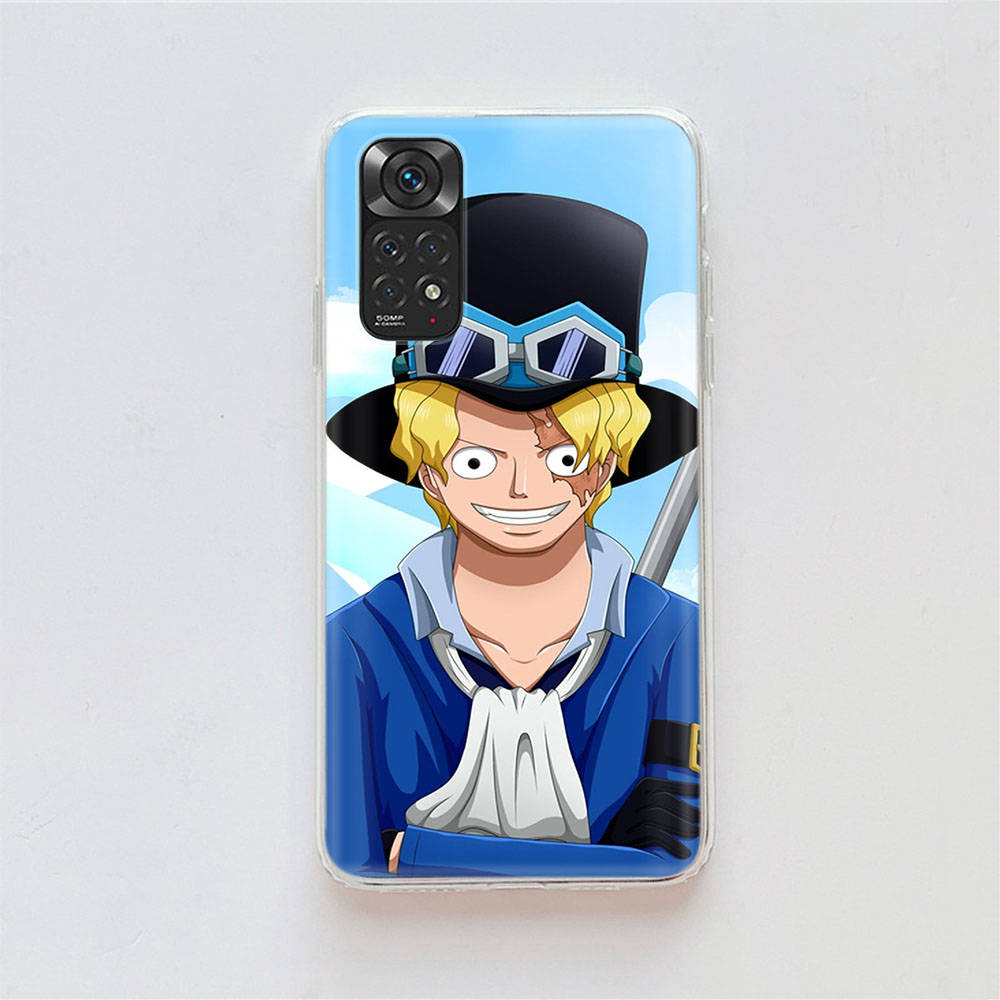 DT18 One Piece Sabo Hülle für Samsung A04 A14 A23 A34 A54 M23 M33 M52 M53 Realme 10 9 C30S C35 C55 VIVO Y02S Y21 Y33S Y51 X80 Pro Klare Hülle