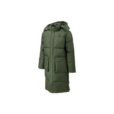 Puma Logo-Print Daunenjacke mit verdecktem Reißverschluss Unisex Oberbekleidung Grün 539572-64