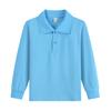 Kinder Langarm Baumwollhemd mit Kragen für Schuluniform T-Shirt