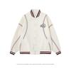 Unisex Oversized V-Neck Colorblock Baseball Jacket 2026 Casual Streetwear Outerwear