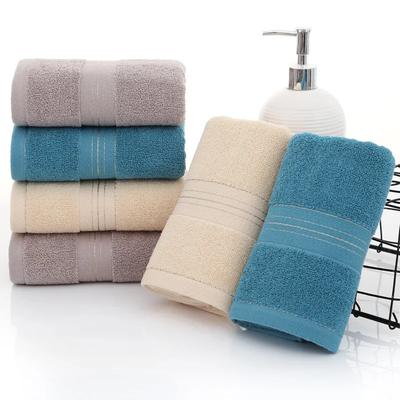 Thickened Cotton Towel With Strong Water Absorption Universal Towel For Adults And Kids Solid Colorskin Friendly Towel