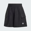 Adidas Women's Essentials Woven High Waist Cargo Shorts Black
