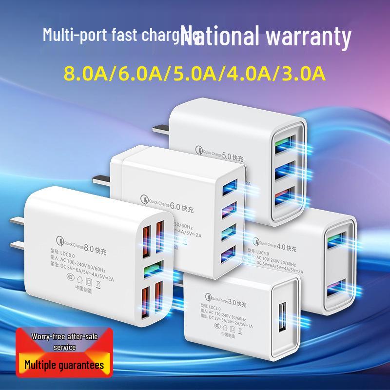 Universal Multi-Port USB Charger for Fast Charging with Huawei, Xiaomi, Vivo, and OPPO Compatibility
