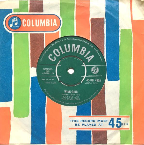 

7inch Record JOEY DEE & THE STARLITERS - Wing-Ding 45DB4905 Columbia 1962 UK Rock Used