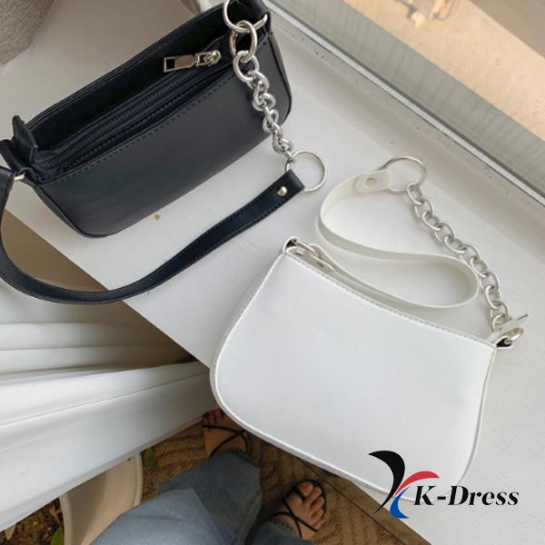 Log Half Two-Way Chain Shoulder Crossbag (2 Colors)