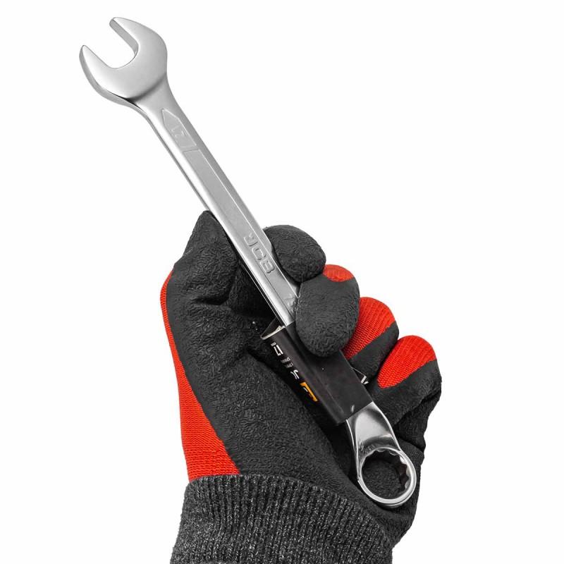 JCB 75 Degree Angled Open End Wrench 22mm CR-V Steel Double Ended