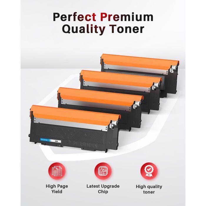 Compatible Samsung Toners - DEBSY - Clt-P406C - Clt-K406S - Set of 4 - Black, Cyan, Yellow, Magenta - Up To 1500 Pages