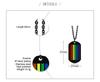Medaglietta Portachiavi Cane Pride LGBT Arcobaleno Collana Militare Pendente per Uomo Donna Catena in Acciaio Inossidabile Gioielli Regalo BFF