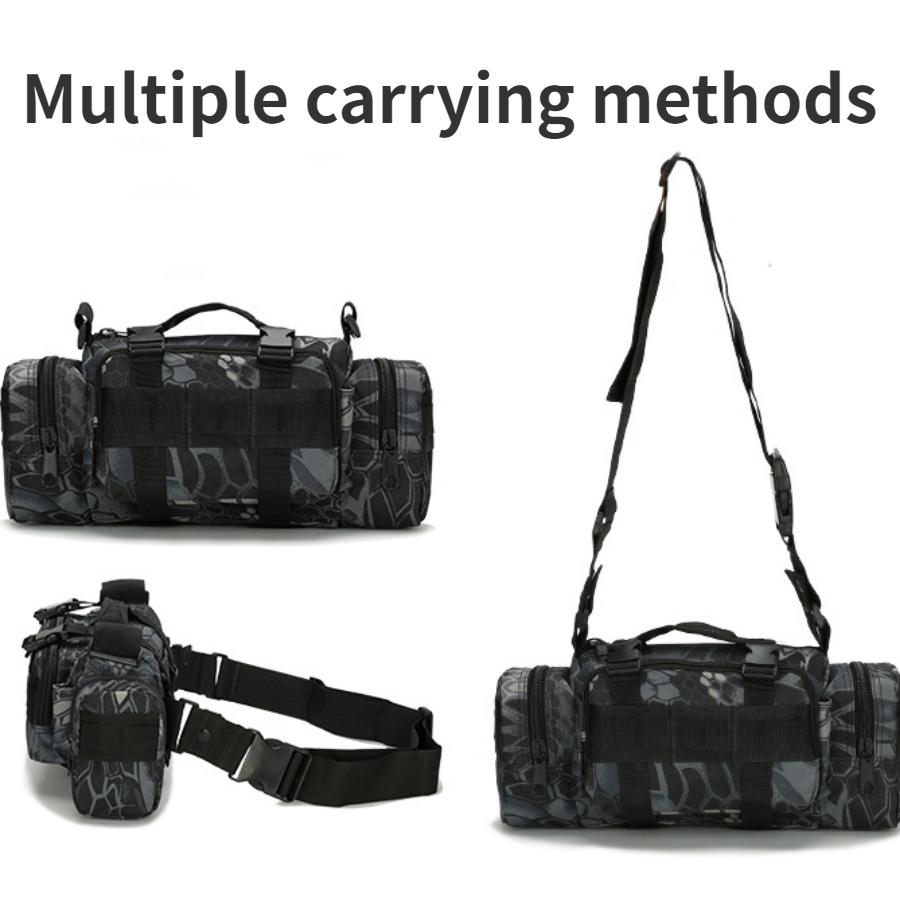 Multi Functional 3P Magic Waist Pack with Large Capacity Military Camouflage Sports Tactical Bag, Single Shoulder Camera Kit