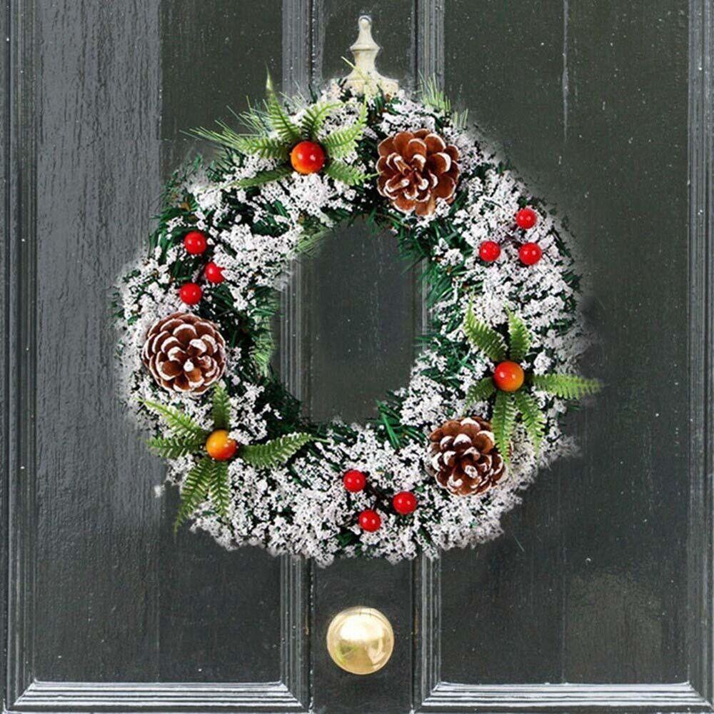 Christmas Decorations 20/30/40cm Christmas Wreath Artificial Wreath Door Hanging