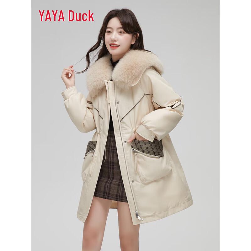 

Женская парка YAYA на пуху с кулиской на талии M