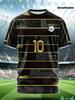 Football Party Training Suit No. 10 Digital Printed Outdoor Sports Fan Top