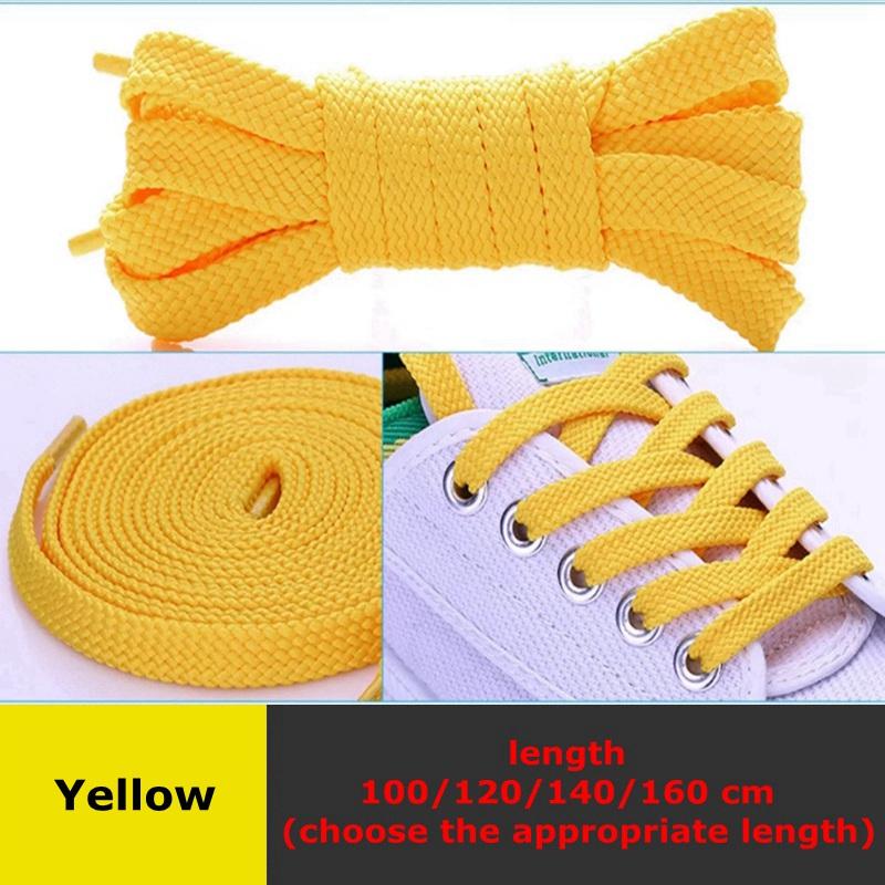26 Colors Quality Classic Shoelaces for Sneakers Shoe laces flattened Casual Shoelace Elastic Laces 100/120/140/160CM Strings