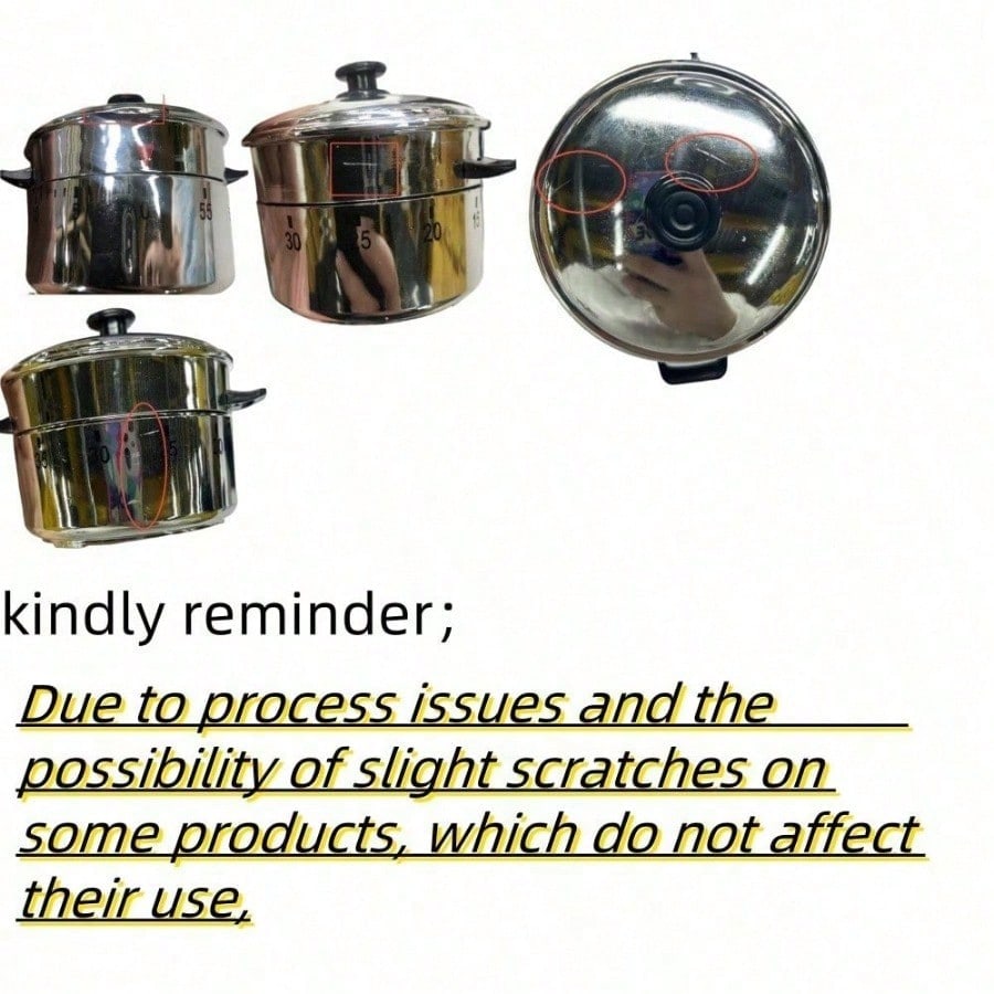 1pc Kitchen Timer Clock, Mechanical Kettle-Shaped Timer, 60 Minute Cooking Countdown Timer, Kitchen Utensils, Kitchen Supplies, Kitchen Accessories,